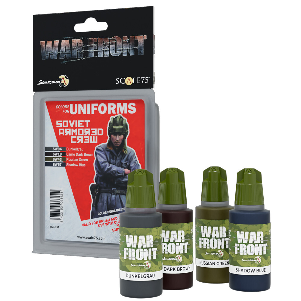 

Аксессуары Scale 75 USA War Front Paint Set: Colors for Uniforms - Soviet Armored Crew