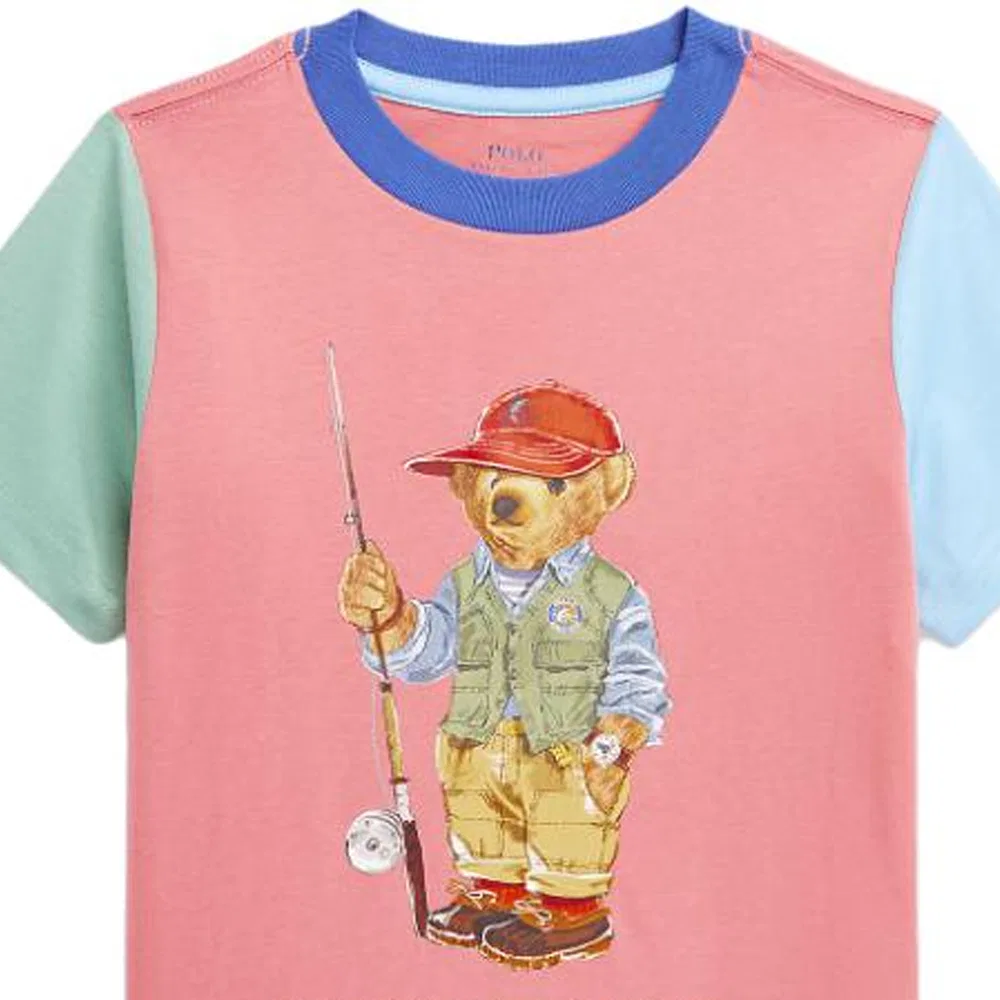 Футболка Multicolor Kids' Polo Ralph Lauren, Pink — фото 4