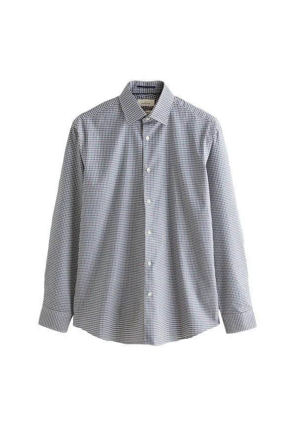 Классическая рубашка приталенного кроя. Next, Navy Gingham