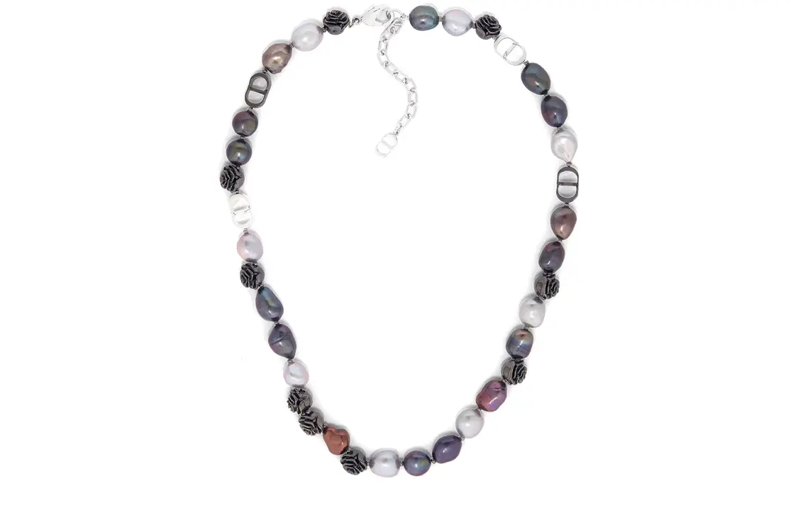 

DIOR Иконка Brass, жемчужные ожерелья мужские Silver