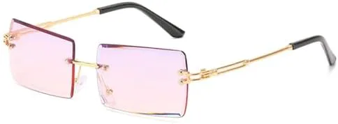 

Женские металлические солнцезащитные очки 2027 года, градиентные солнцезащитные очки в винтажном стиле, защита от ультрафиолета UV400 MTZJH, 06 Purple Pink