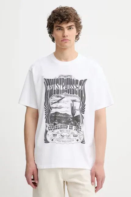 Футболка хлопковая VINTAGE FIT GRAPHIC Levi's, белый