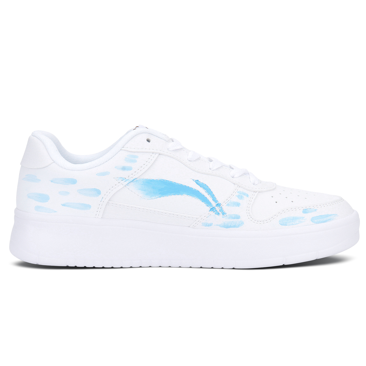 Понтонные лодки износостойкие и легкие низкие кроссовки Skateboard Shoes мужские LINING, белый синий — фото 3