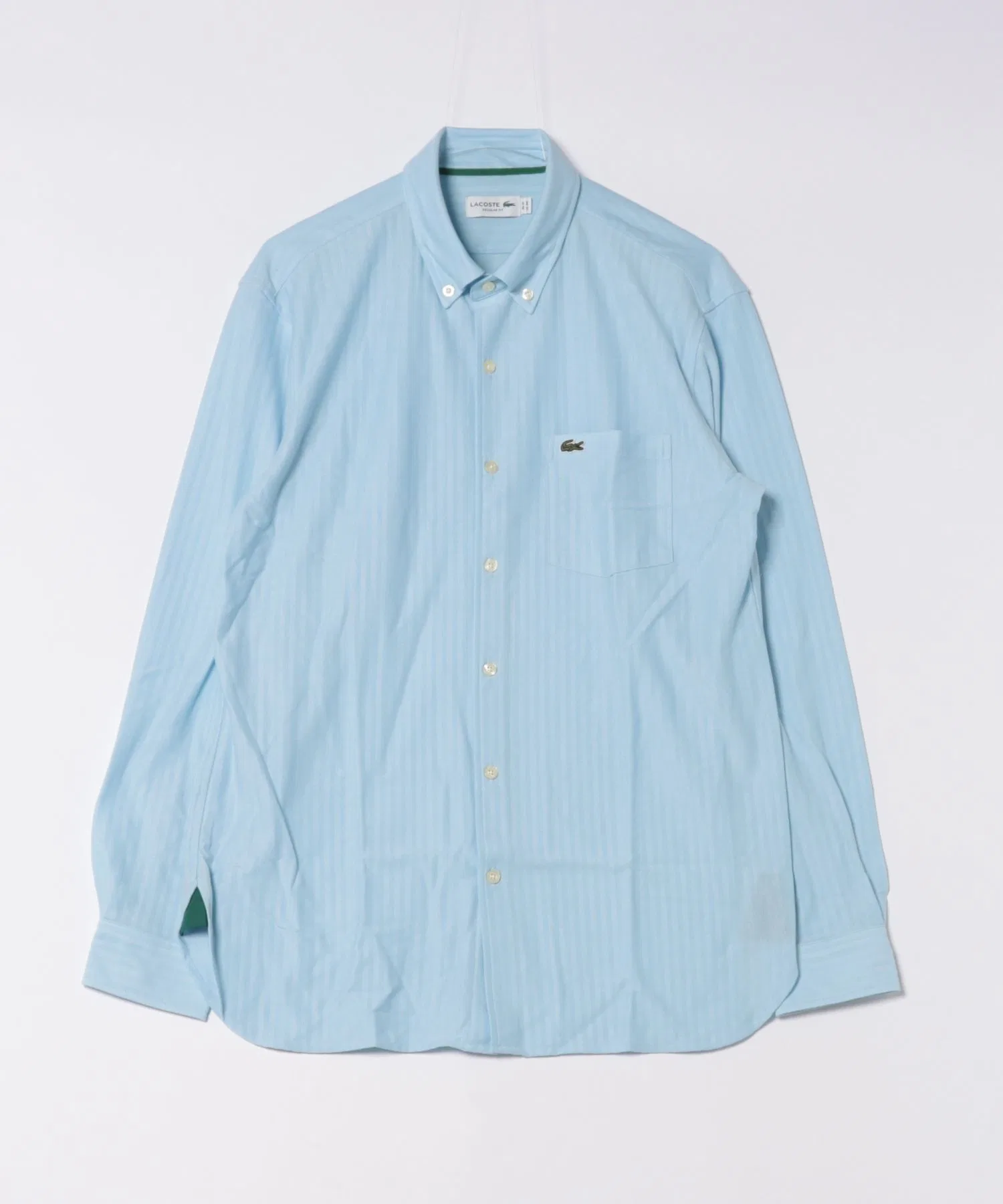 Рубашка Lacoste CH007J-99 мужская, с теневым принтом в полоску, Regular Fit