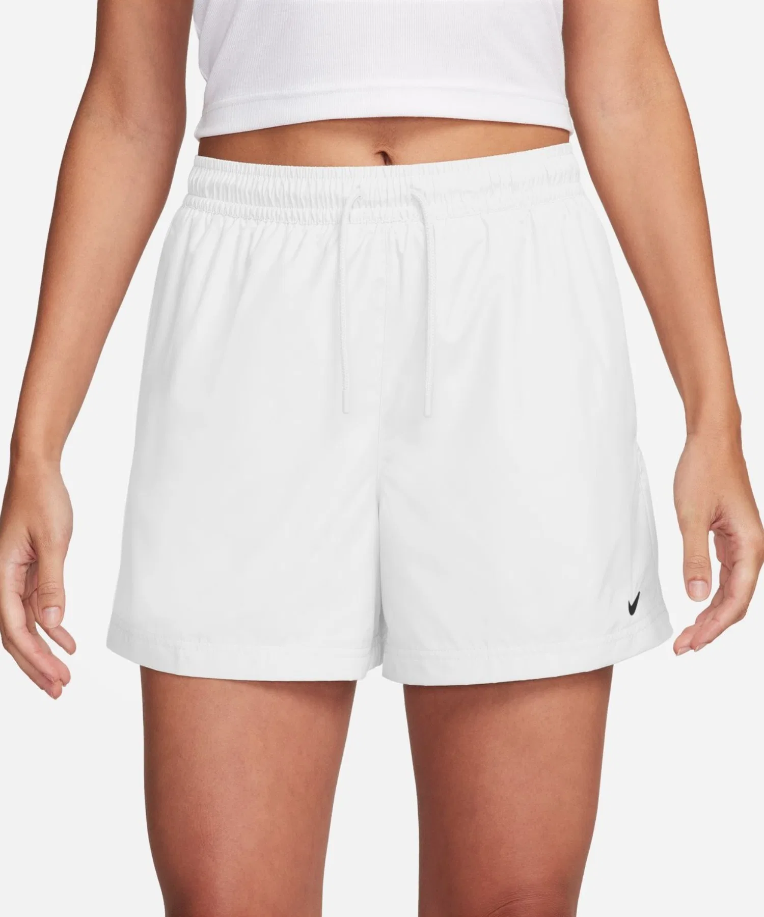 Женские шорты NIKE NSW Essential из полиэстера белые