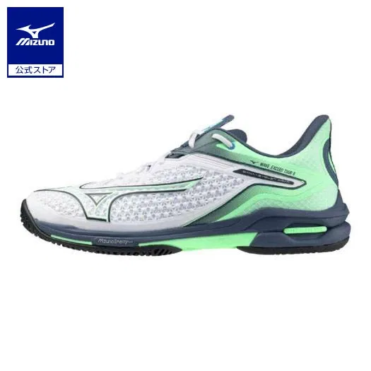 Теннисные кроссовки «Wave Exceed Tour 6 AC» от Mizuno, White X Mint X Blue
