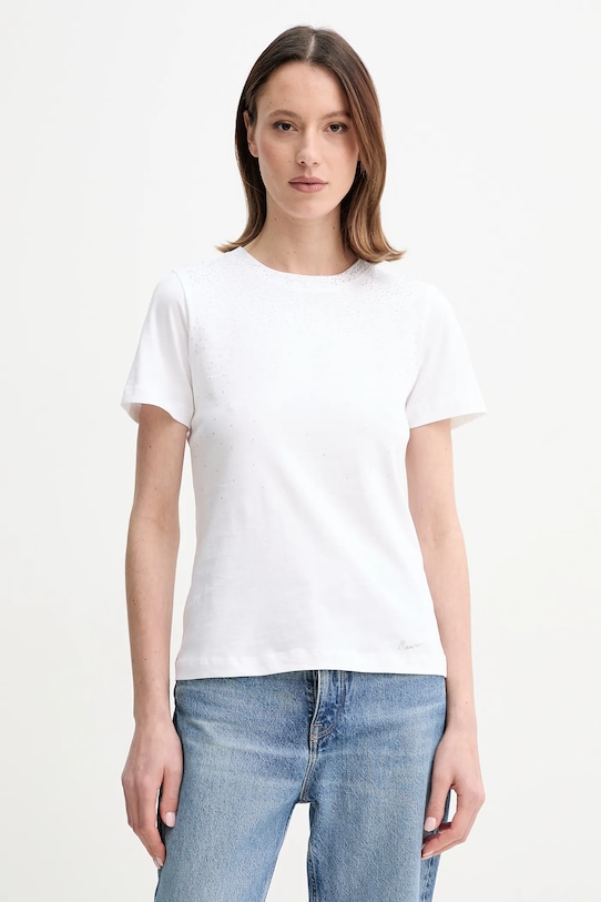 

Хлопковая футболка LOLIE Marciano Guess, белый