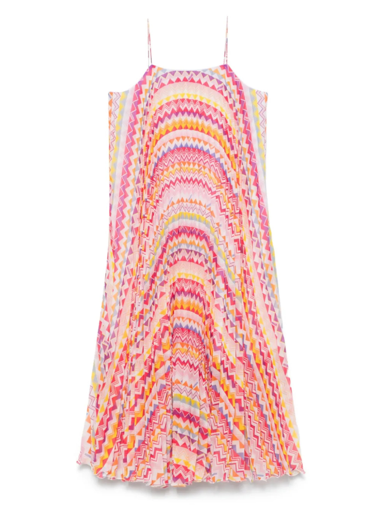 

Missoni Kids платье с узором зигзаг, розовый