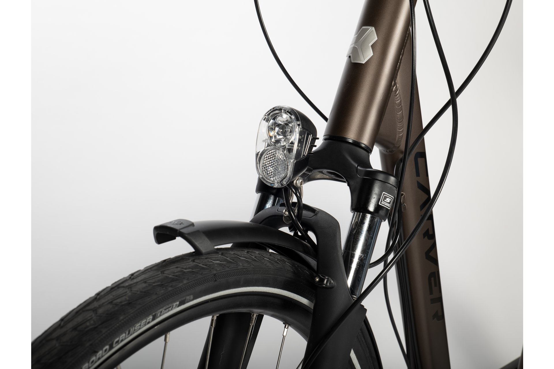 Треккинговый велосипед Carver Tour 120 - 28 дюймов - Tiefeinsteiger - 2024, цвет Braun|brownmetal black champagne — фото 3