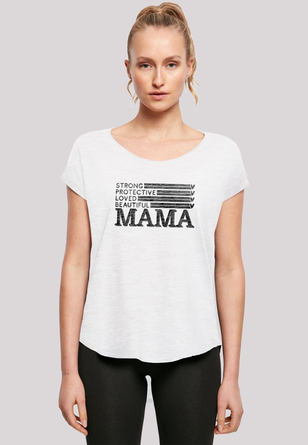 

Футболка с принтом MOTHERS DAY BEST MOM TRIBUTE F4NT4STIC, белый