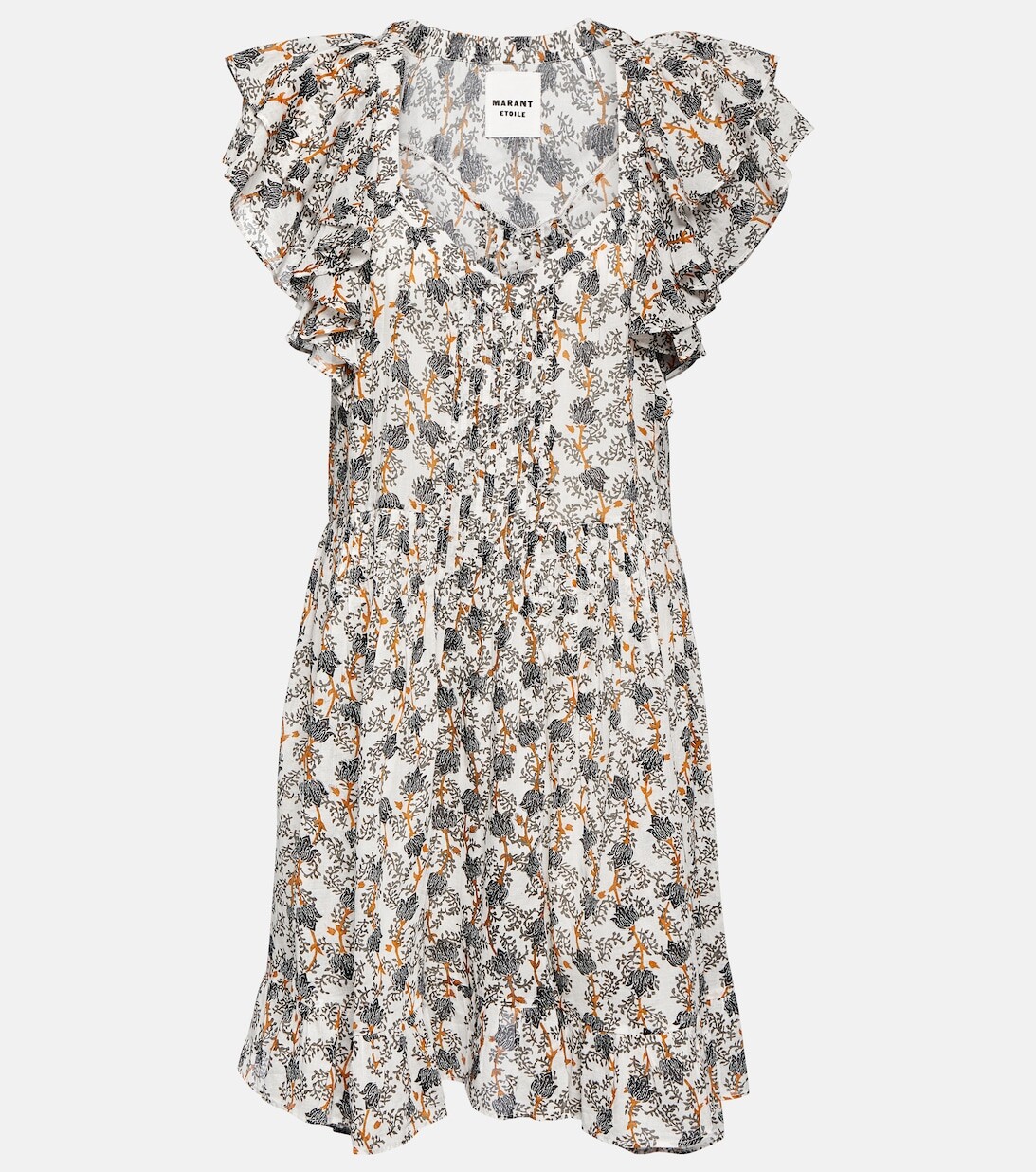 

Мини-платье Godrana из хлопка MARANT ETOILE, разноцветный