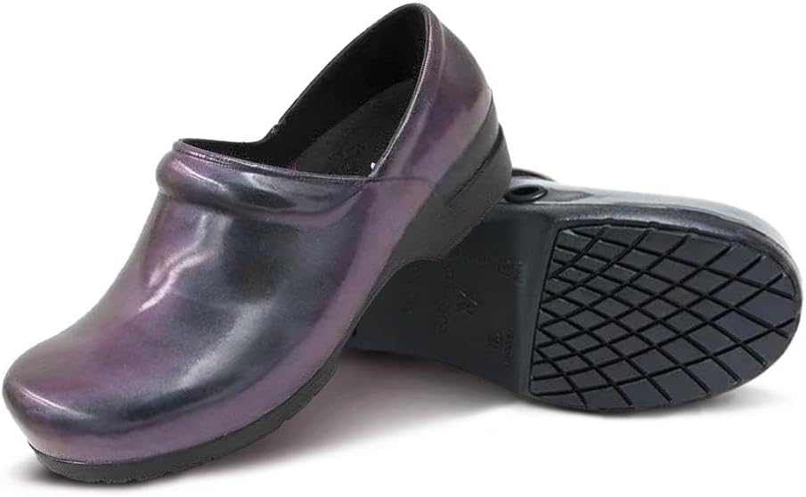 

Сабо для медсестер Anywear SR Angel - Нескользящая рабочая обувь для женщин и мужчин - Противоскользящие комфортные туфли для медсестер, фиолетовый