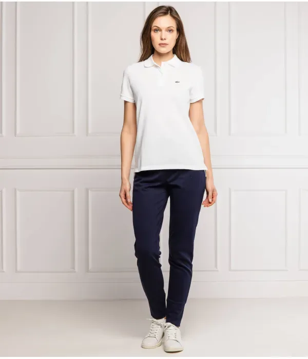 Футболка Lacoste Полюс Classic Fit, 100% хлопок, белый — фото 2