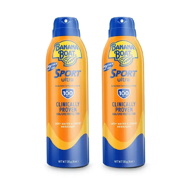 

Спрей для ремонта на открытом воздухе с защитой от ультрафиолета, Waterproof и Sweatproof BANANA BOAT
