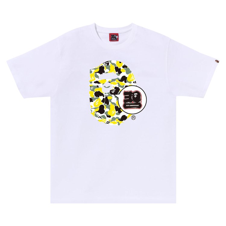 

Футболка BAPE Store Osaka 30th Anniversary Ape Head Set 'White', белый