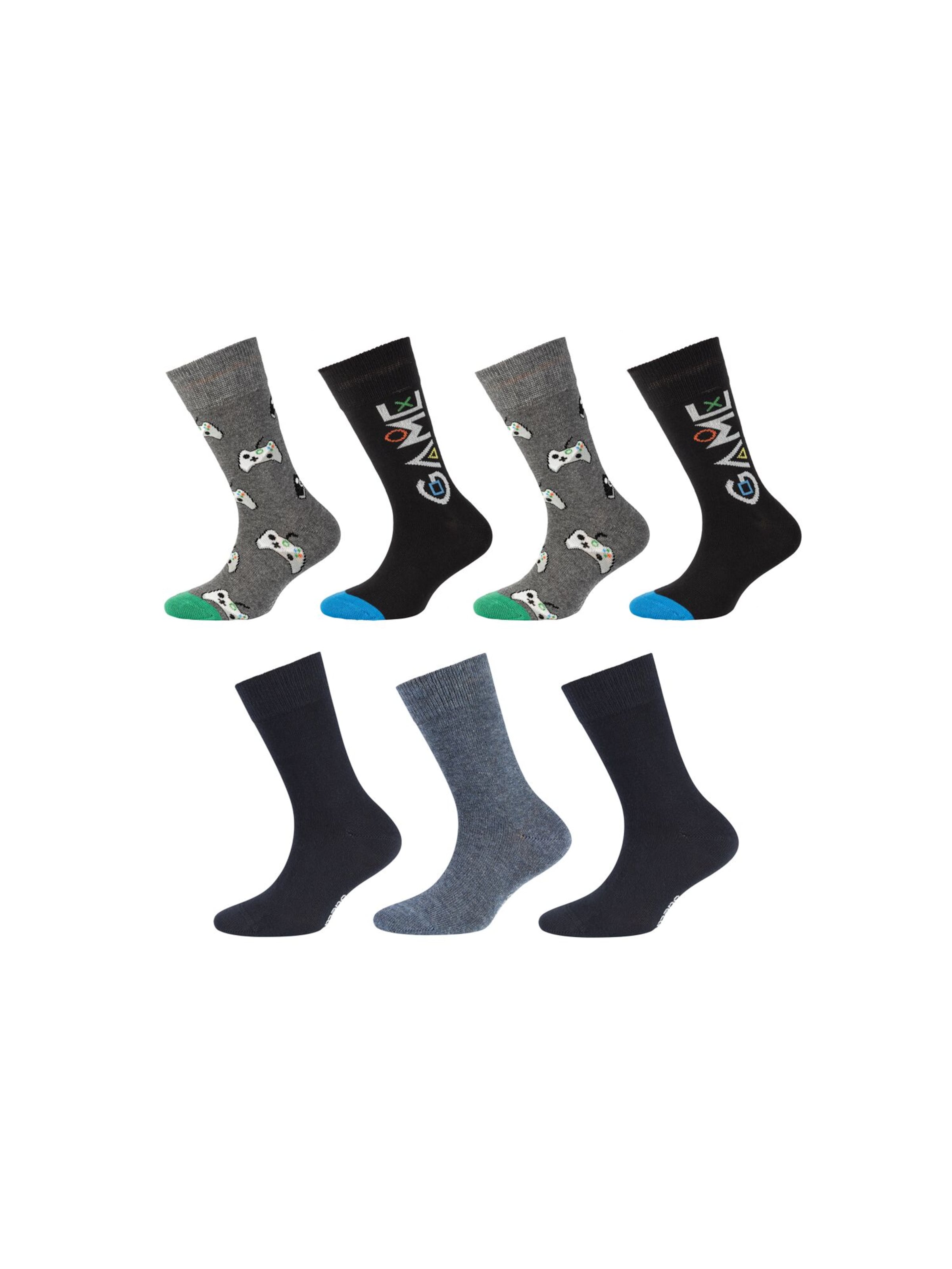 

Camano Носки в крапинку синие, крапинка серая, черные