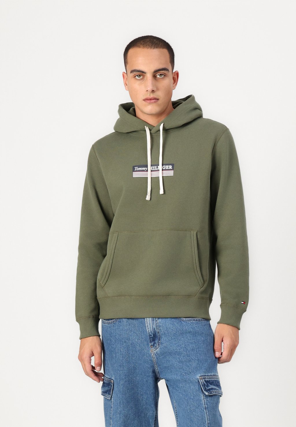 

Толстовка с капюшоном BOX HOODY Tommy Hilfiger, темно-зеленый