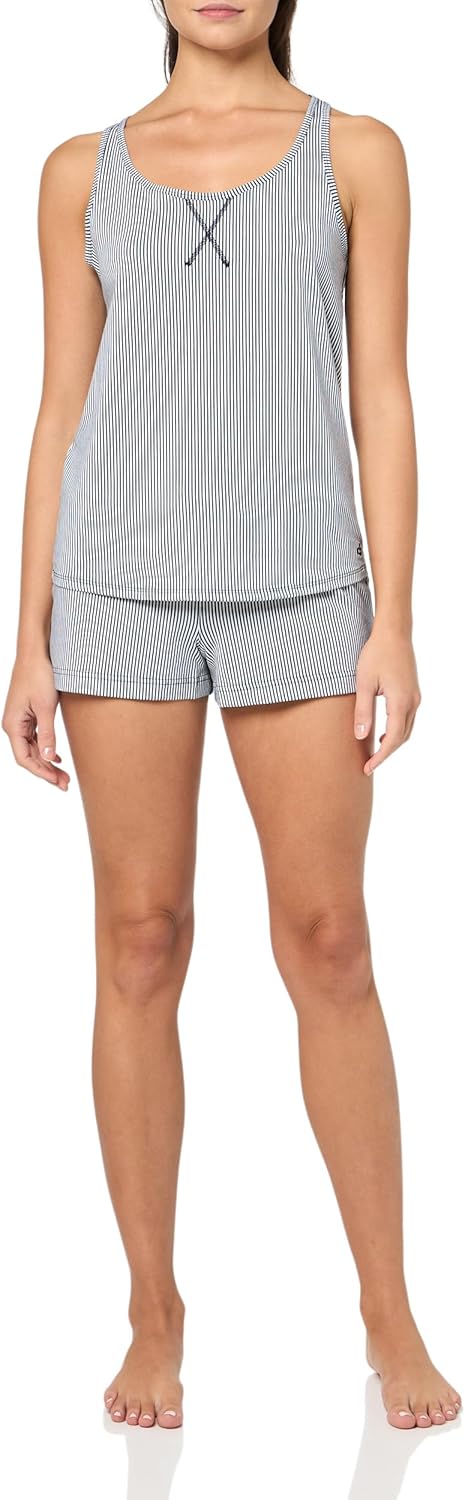 

Женский пижамный комплект Calvin Klein: майка и боксеры, Dark Navy Seersucker Stripe