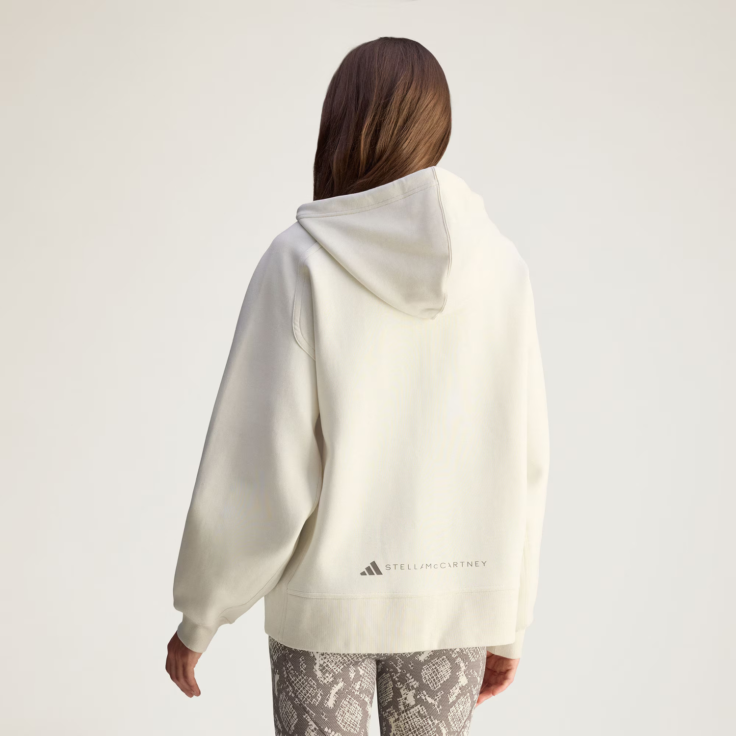 Adidas Стелла Маккартни худи на молнии, Almond Milk Color — фото 3