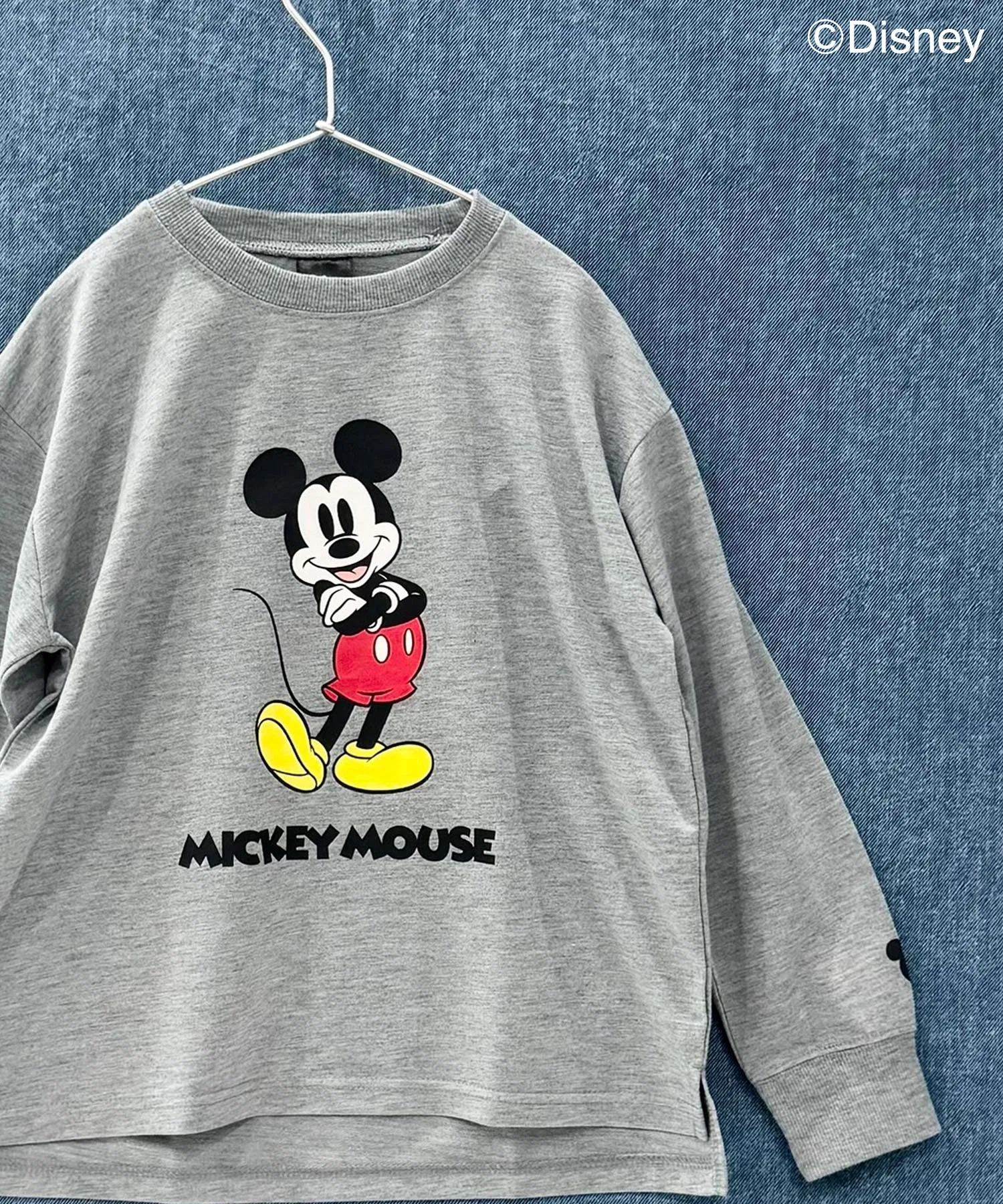【Disney】Свитшот оверсайз с изображением персонажа, из хлопка, мини-френч-терри, с длинным рукавом, детский