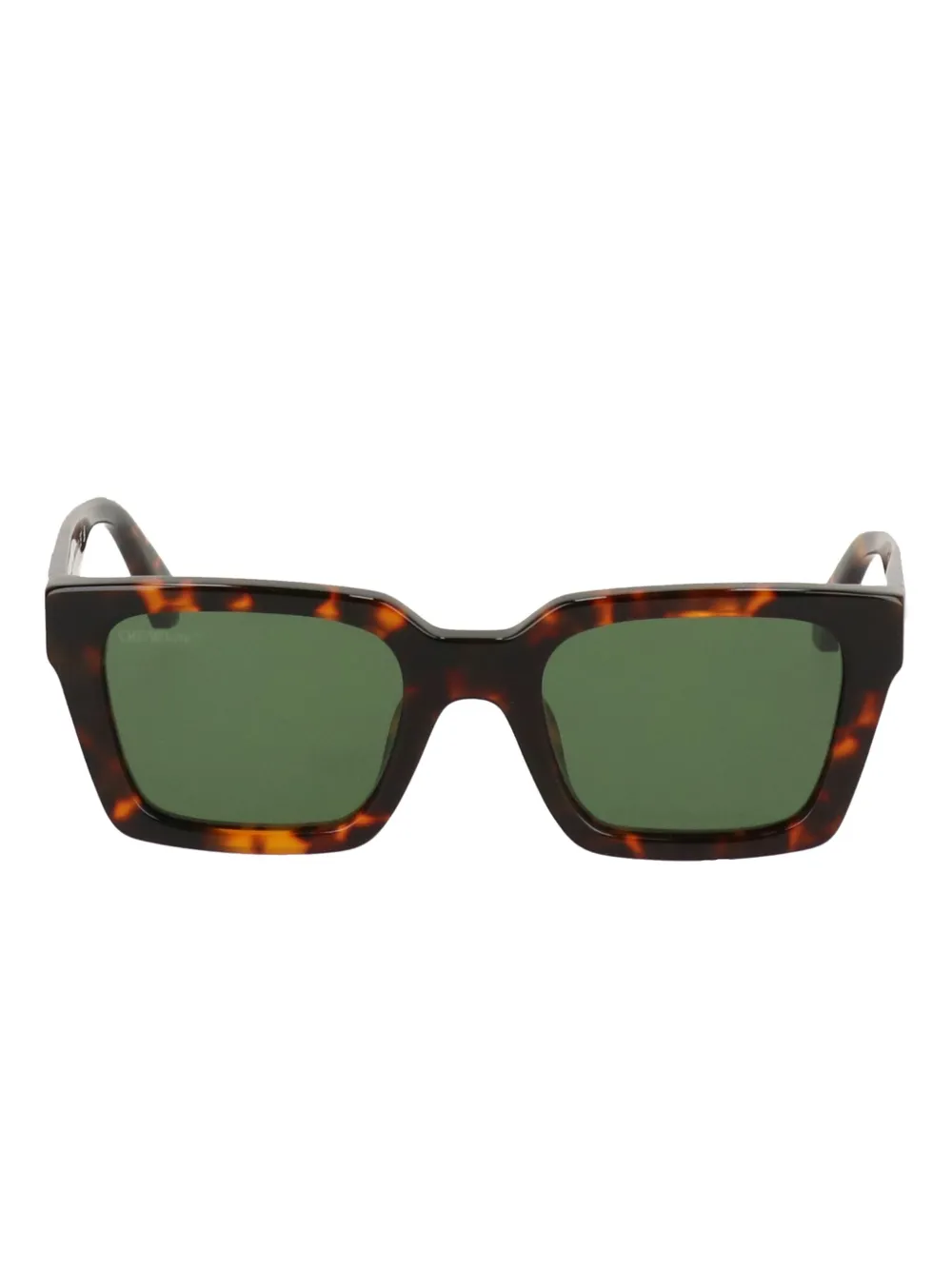 

Солнцезащитные очки в квадратной оправе из черепахового панциря Off-White Eyewear, коричневый