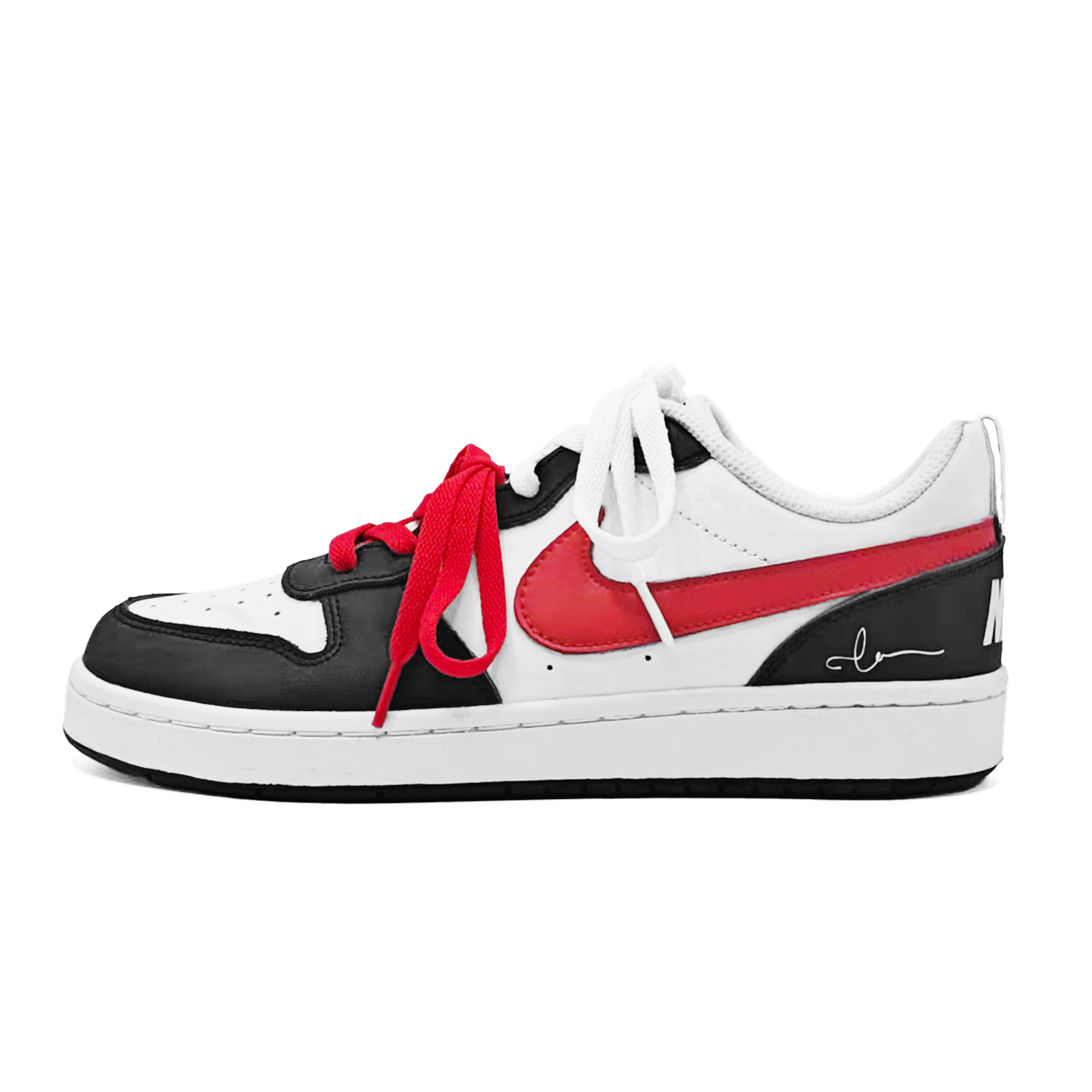 

Nike Court Borough Red Wine Whisper Slip Resistant Abrasion Resistant Low top Kids' Skateboarding Shoes Red Teenagers