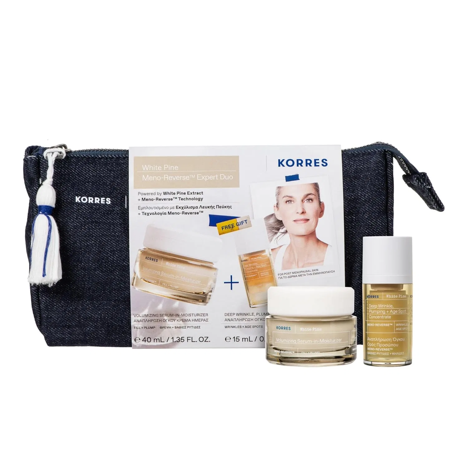 Антивозрастной набор KORRES White Pine Meno-Reverse Expert Duo Korres