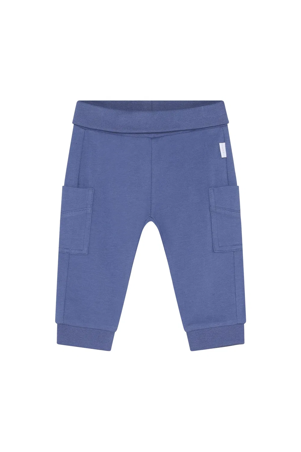 Штаны Regular Fit из серо-голубой био-хлопковой ткани, Noppies, серо-голубой
