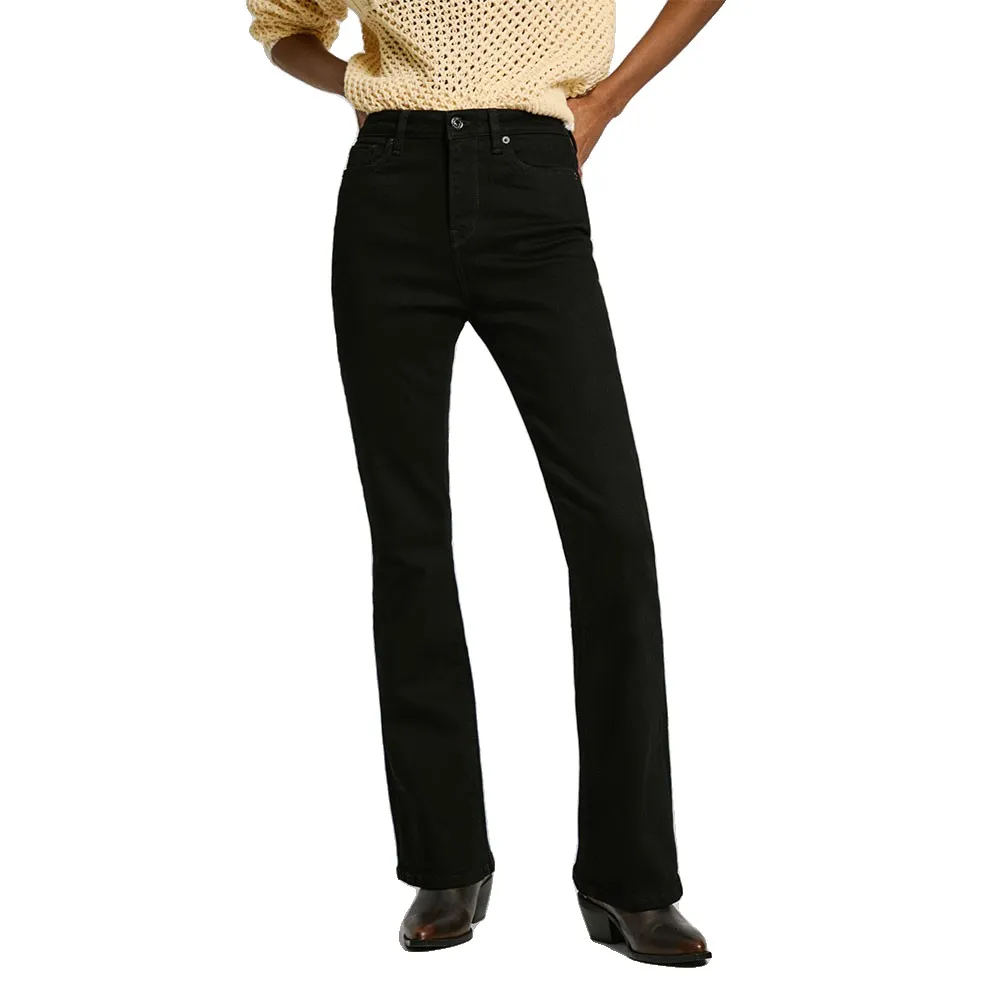 

Джинсы Pepe Flare high waist, черный