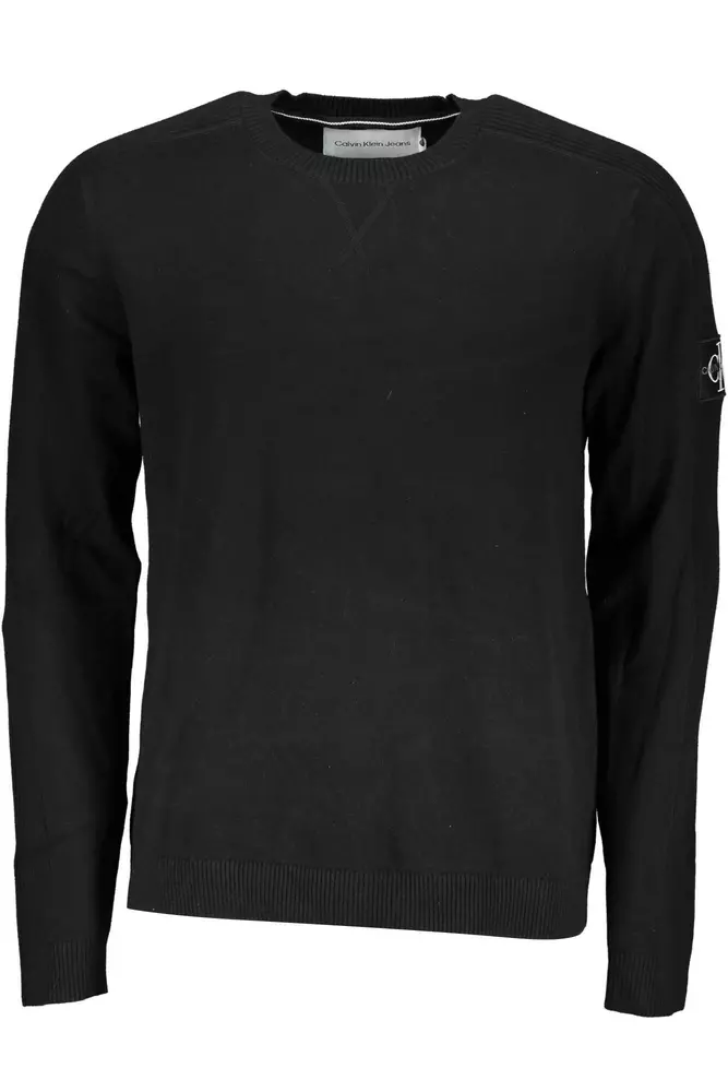 

Черная хлопковая мужская рубашка Calvin Klein