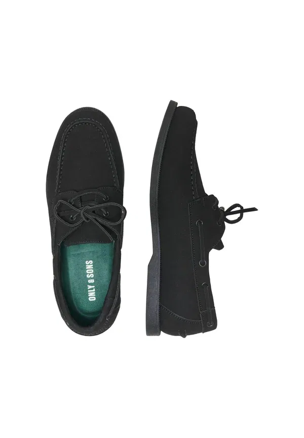 Туфли-лодочки Only & Sons Onsjohn Loafer Boat Shoes, черный — фото 3