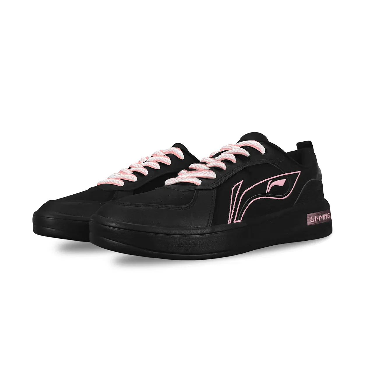 Кроссовки Li-Ning Low top Skateboard Shoes Black Pink — фото 4