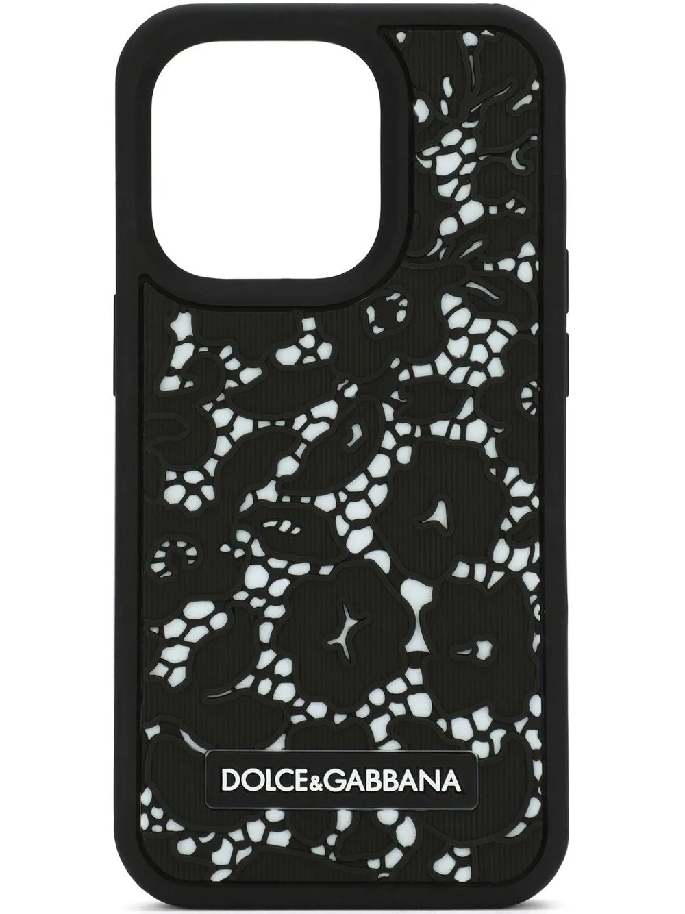

Чехол для Floral-lace iPhone 14 Pro Dolce & Gabbana, черный