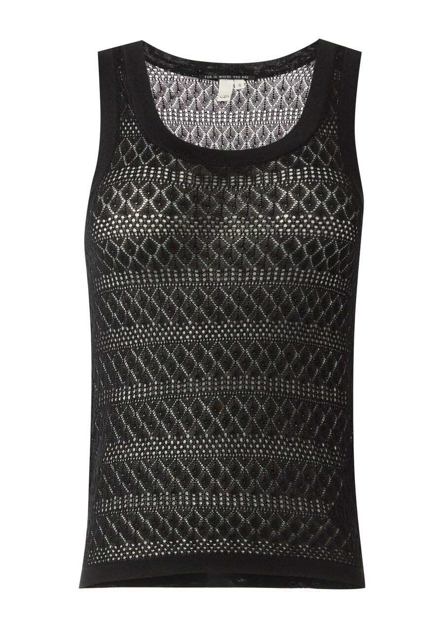 

Вязаный топ QS Knitted Top, черный
