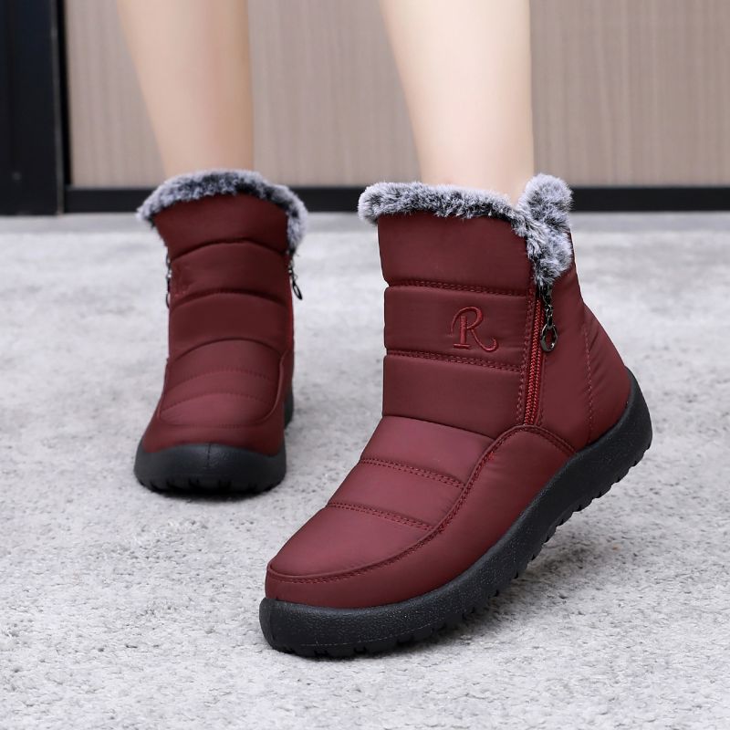 EGCHI Утепленные короткие зимние сапоги унисекс серые, цвет Gray — фото 3