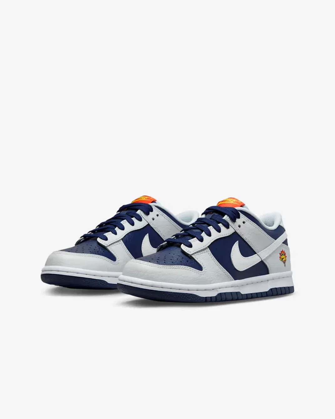 Детские кроссовки Nike Dunk Low 'UV Reactive' FN6968 - темно-синие с серыми вставками HTAT76