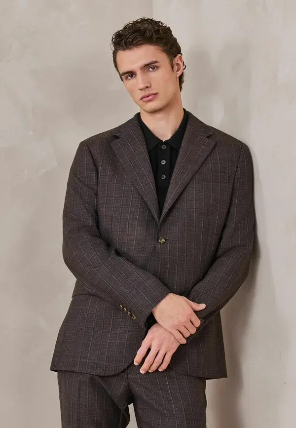 Костюмный пиджак Regular fit Next, коричневый