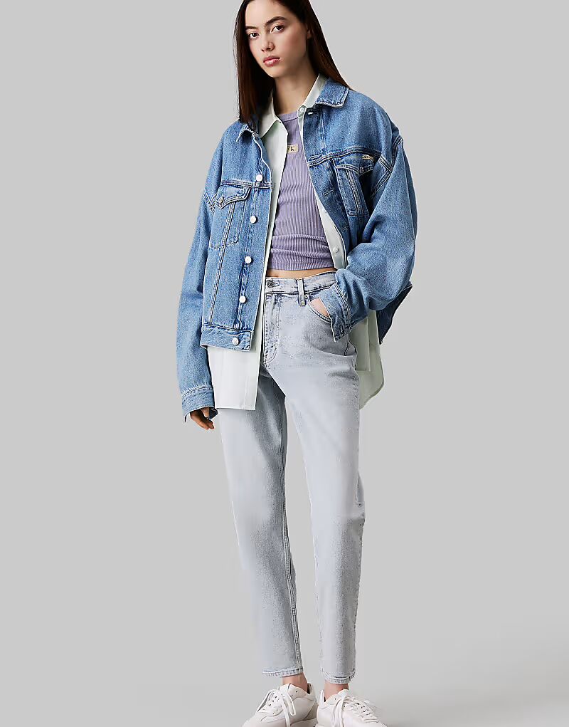 

Джинсы Calvin Klein Jeans Mom в светлом дениме