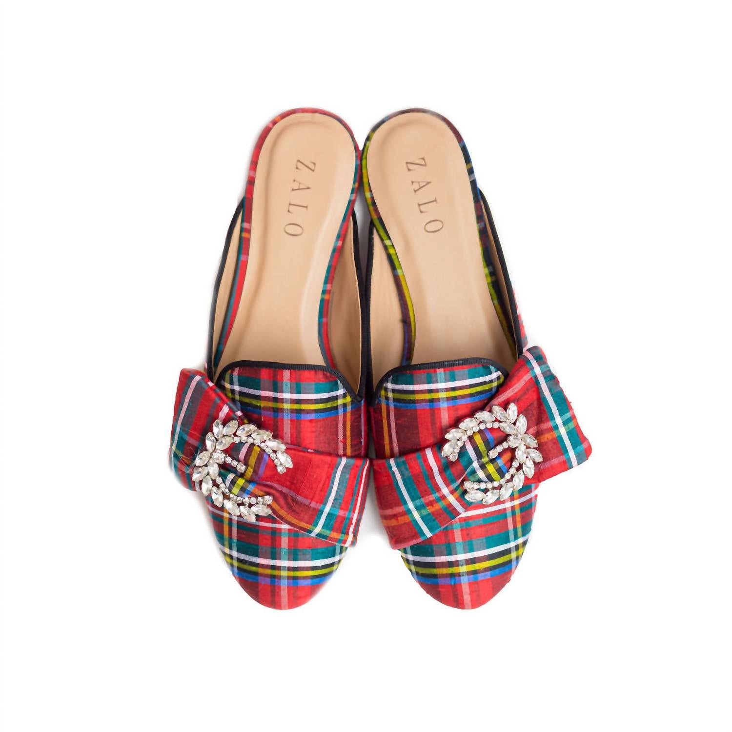 Мюли женские HOUSE OF ZALO, цвет tartan
