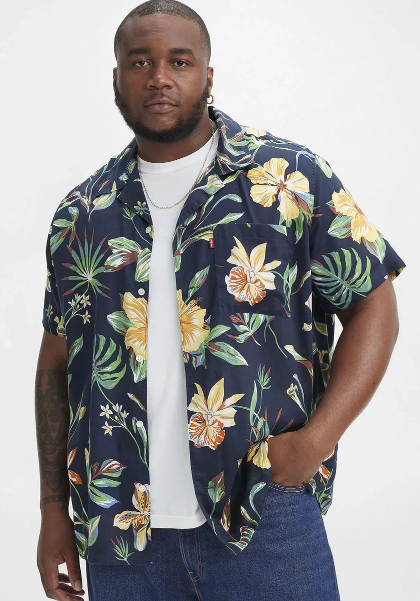 

Рубашка Levi's Plus с короткими рукавами "BIG SUNSET CAMP SHIRT", синий