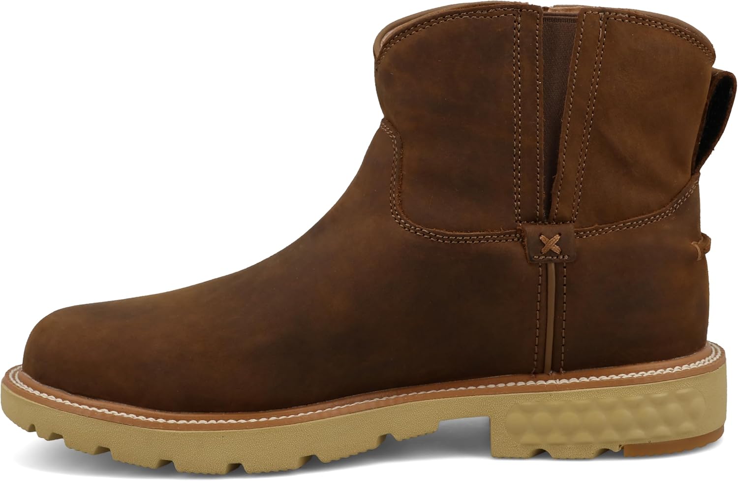 Ботинки Twisted X Men's 15 см, круглый носок с технологией CellStretch, Distressed Saddle — фото 2