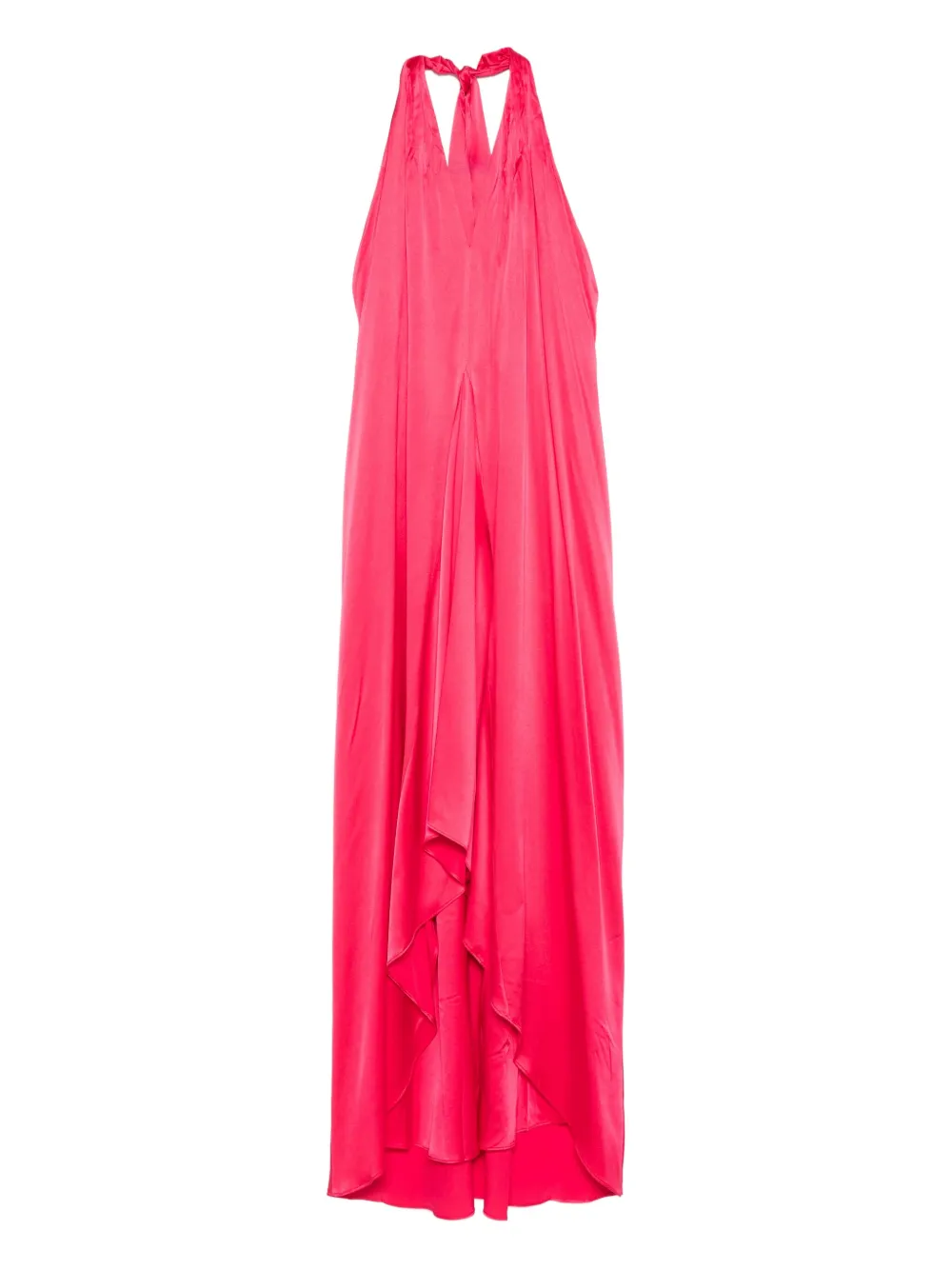 

Платье с оборками на бретельках через шею Danamé, розовый