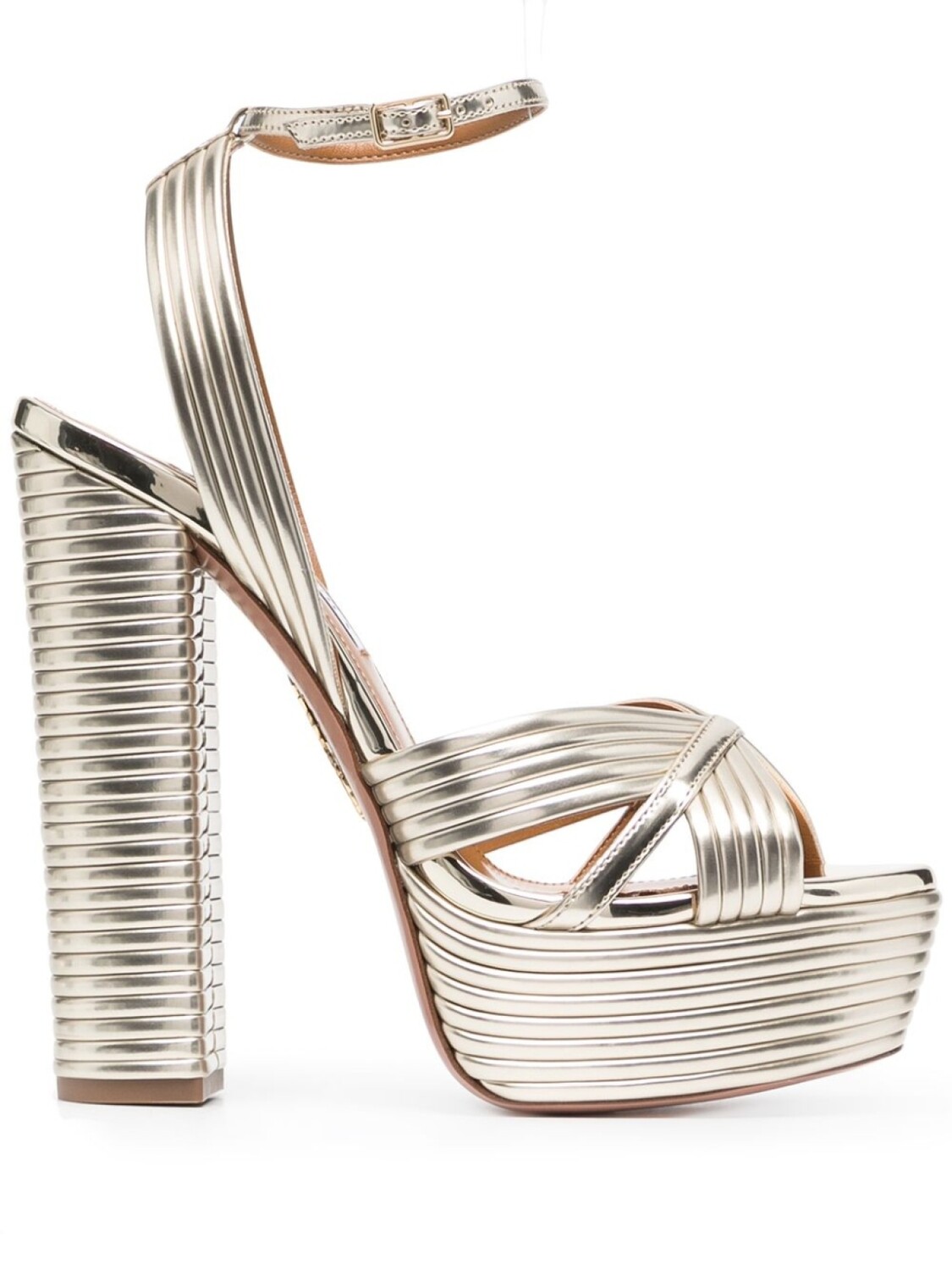 

Aquazzura босоножки Sundance 150, золотистый