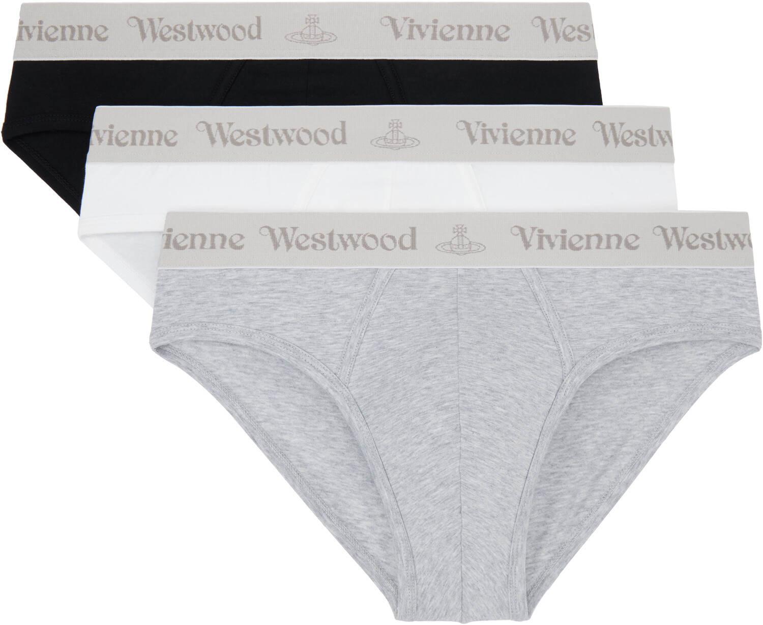 

Упаковка из трех разноцветных трусиков-слипов Vivienne Westwood