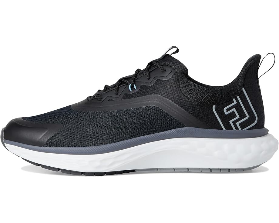 Кроссовки FootJoy FJ Quantum Golf Shoes, цвет Black/Black/White — фото 4
