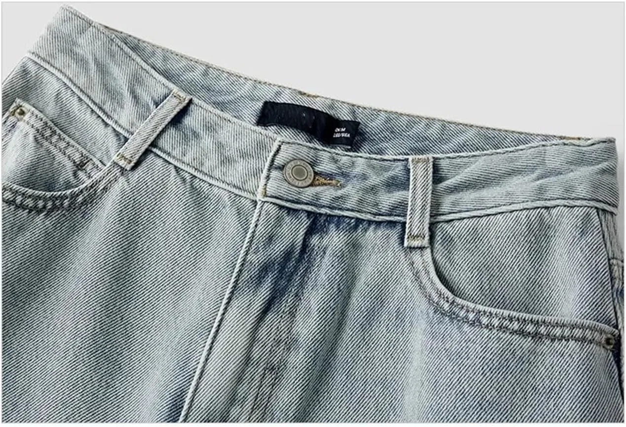 Джинсы свободные хлопковые Light Blue — фото 4