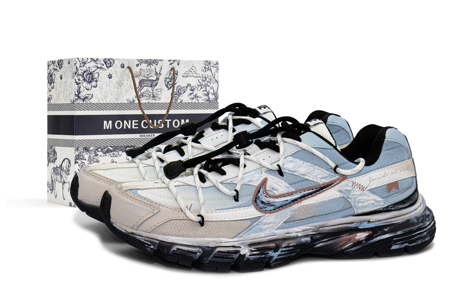 

Nike Дышащие и легкие низкие кроссовки Initiator Unisex Black White