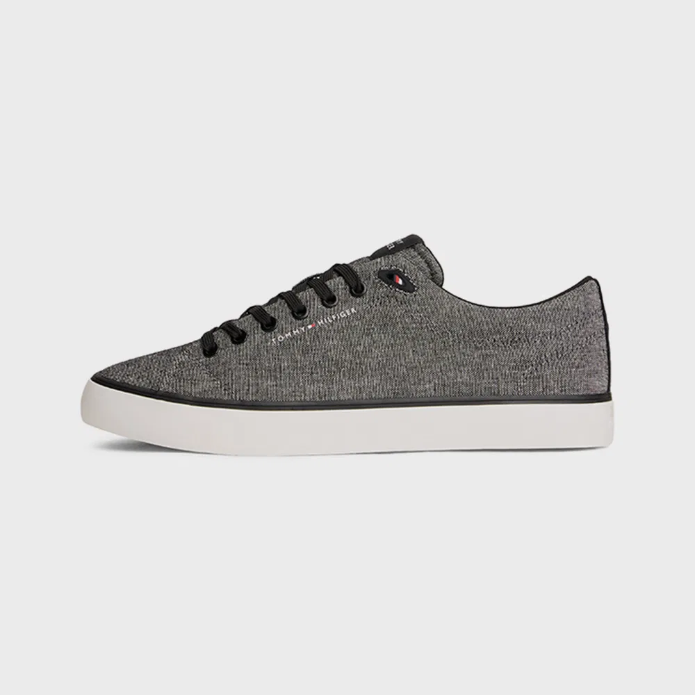 Мужские чёрные низкие кеды Harlem Core Chambray от Tommy Hilfiger