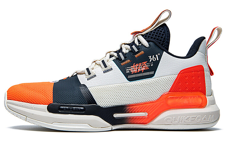 

Баскетбольные кроссовки Basketball Shoes Men Mid-Top White/Orange 361°