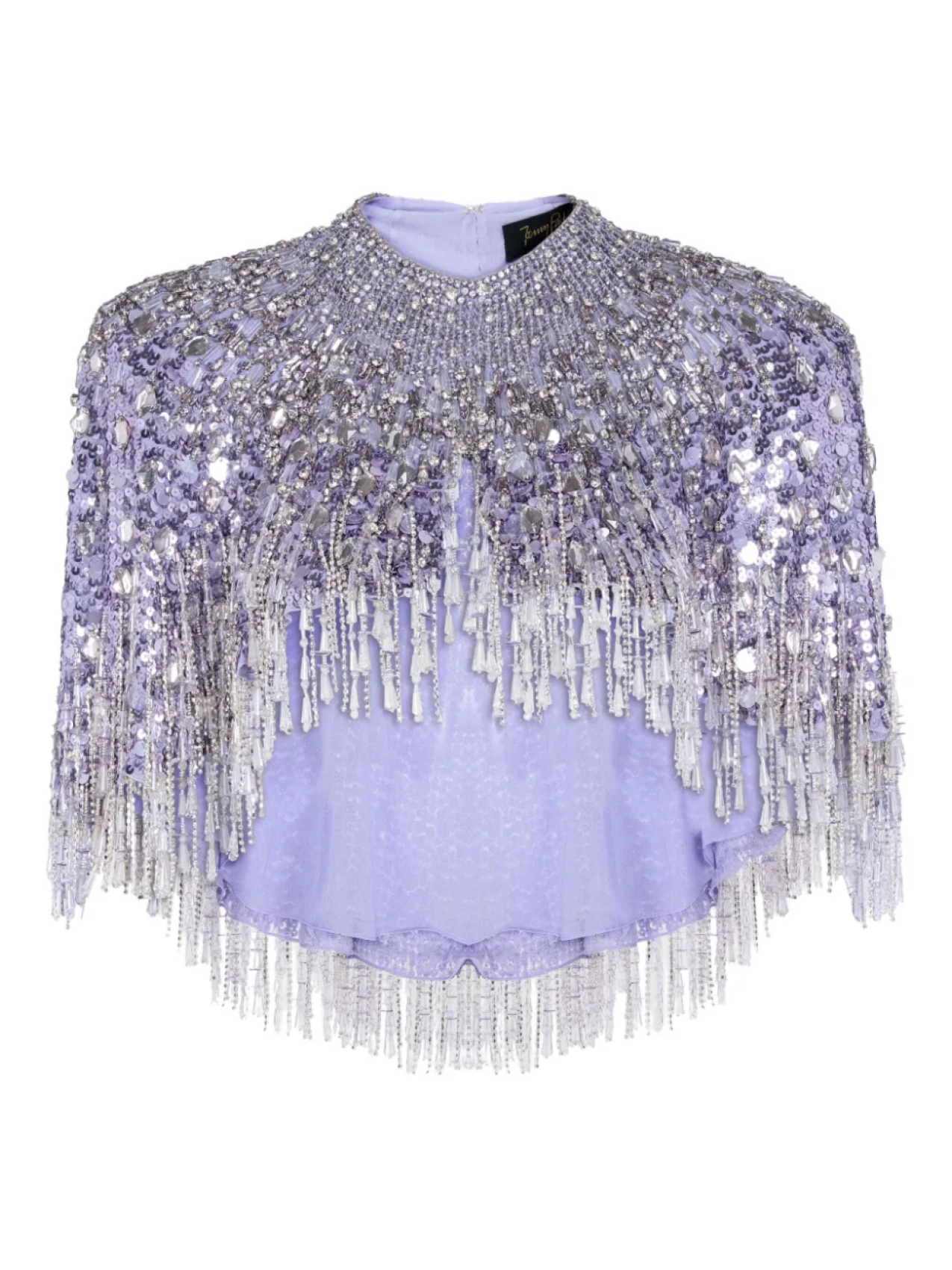 

Jenny Packham блузка с бахромой, фиолетовый